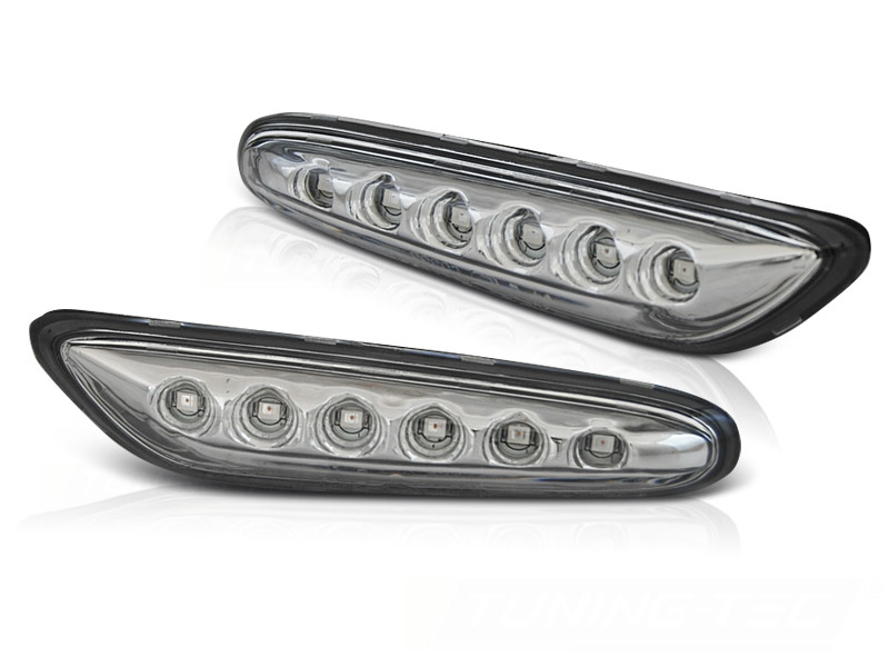 Zijkant knipperlichten geschikt voor BMW E46 SEDAN / TOURING 09.01-03.05 CHROME LED