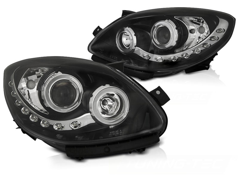 Koplampen dagrijlicht RENAULT TWINGO 07-11 ZWART