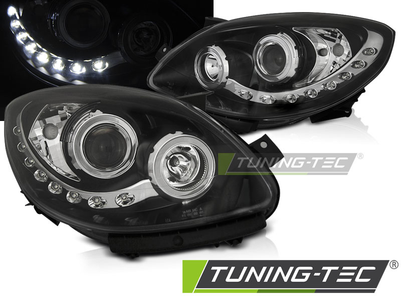Koplampen dagrijlicht RENAULT TWINGO 07-11 ZWART