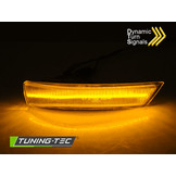 Knipperlichten spiegel geschikt voor FORD FOCUS MK2 08-10 MK3 11-18/ MONDEO MK4 10-14 LED SMOKE