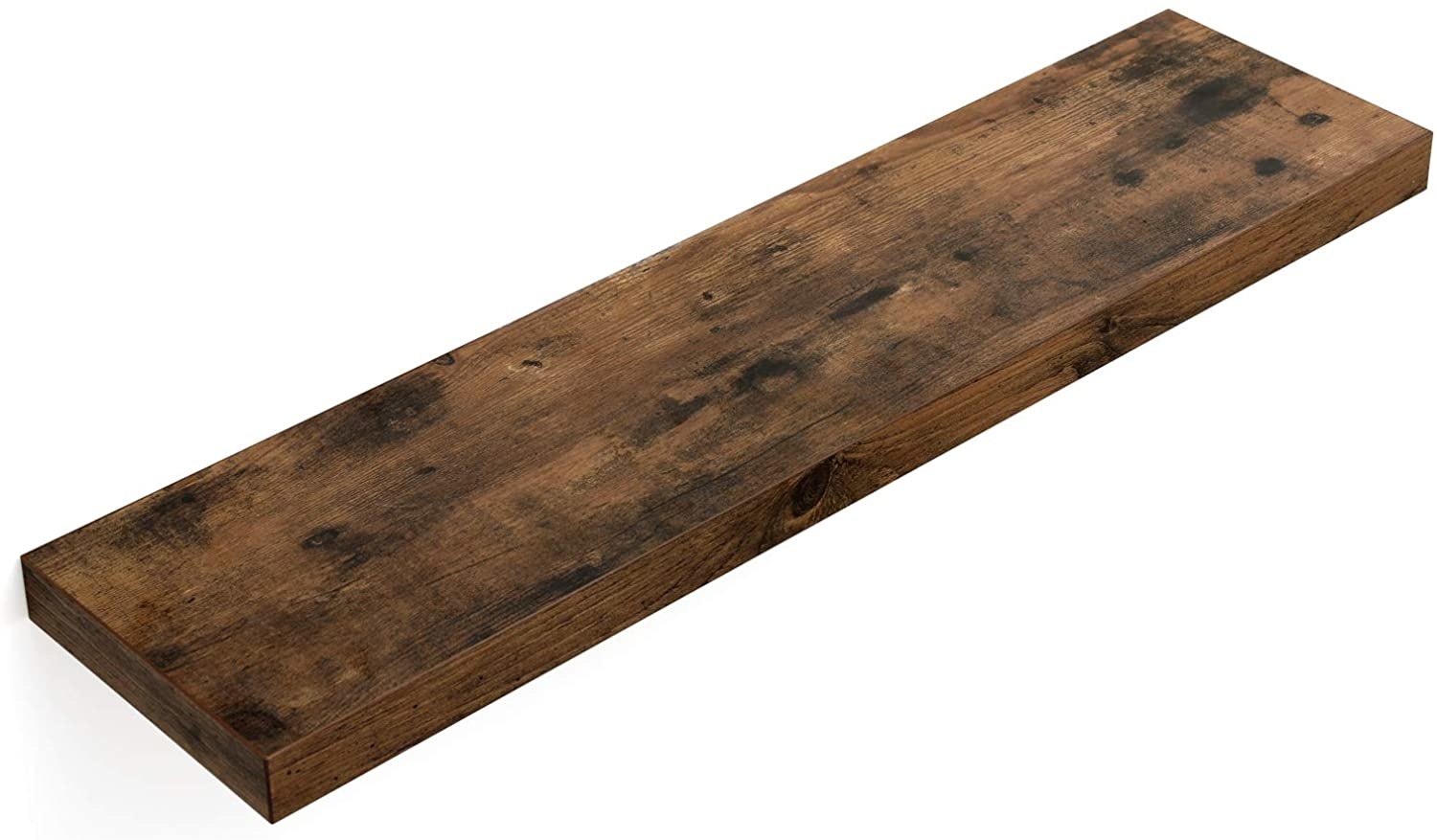 Zwevende Wandplank met Bevestigingsmateriaal - Bruin - 80 cm
