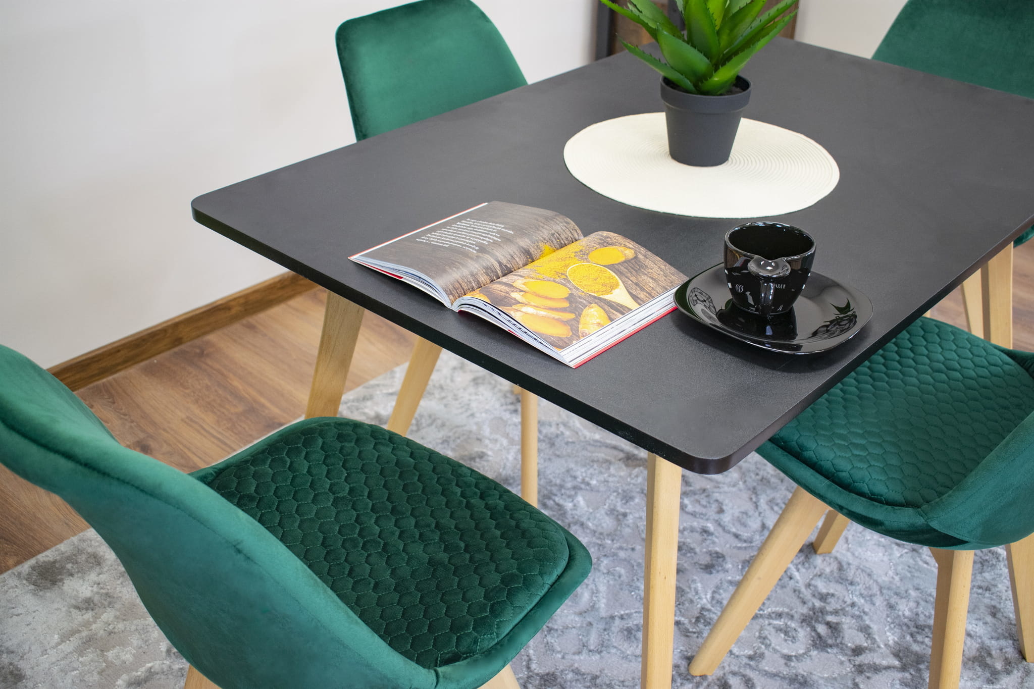 MONTI tafel 120cm x 80cm - zwart