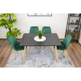 MONTI tafel 120cm x 80cm - zwart