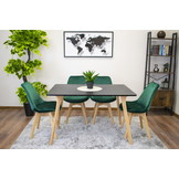 MONTI tafel 120cm x 80cm - zwart
