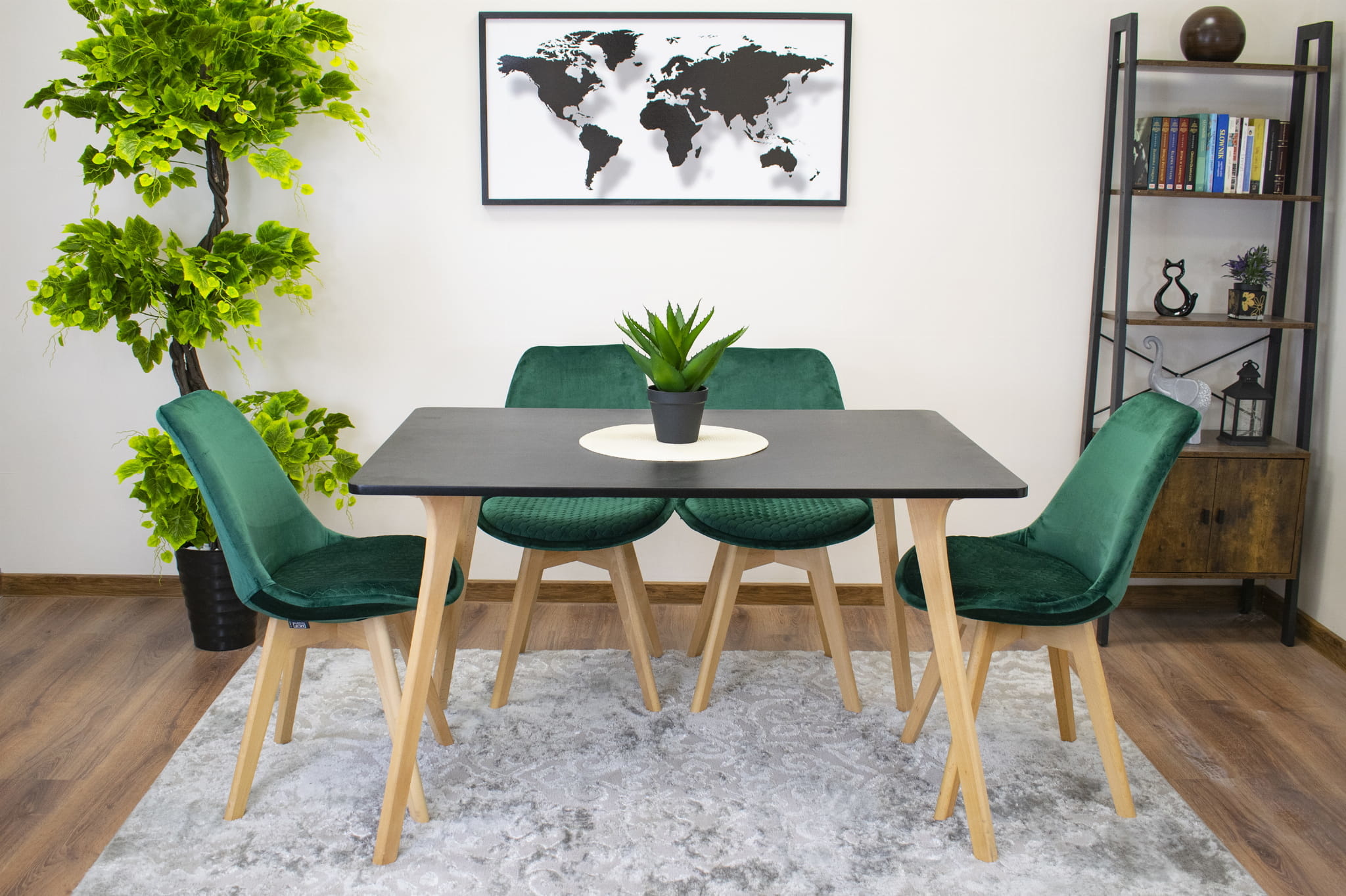MONTI tafel 120cm x 80cm - zwart
