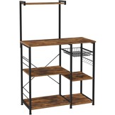 Keukenkast - Keukenkasten - Industrieel - Bruin/Zwart - 90 x 40 x 132 cm