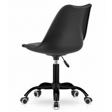 ANDRIA draaistoel - zwart onderstel, zwart en zwart