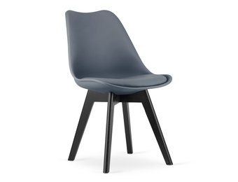 MARK stoel - grafiet / zwarte poten x 4