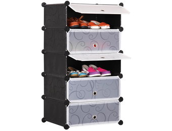 Modulaire schoenenkast 5 niveaus