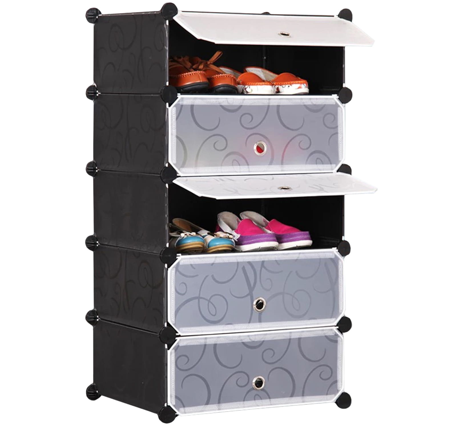 Modulaire schoenenkast 5 niveaus