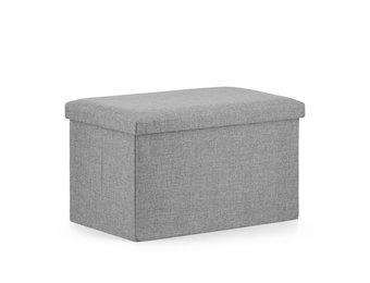 Opvouwbare poef XL - 60x38x38cm grijs