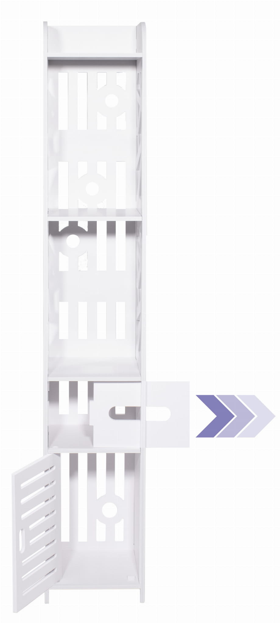 Badkamerkast 120cm paal