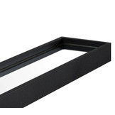 Zwarte spiegel met een plank, 80 cm