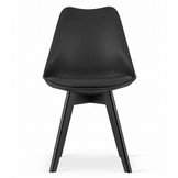 MARK stoel - zwart / zwarte poten x 4