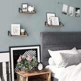 wandplank in industrieel ontwerp - zwevende plank - set van 3