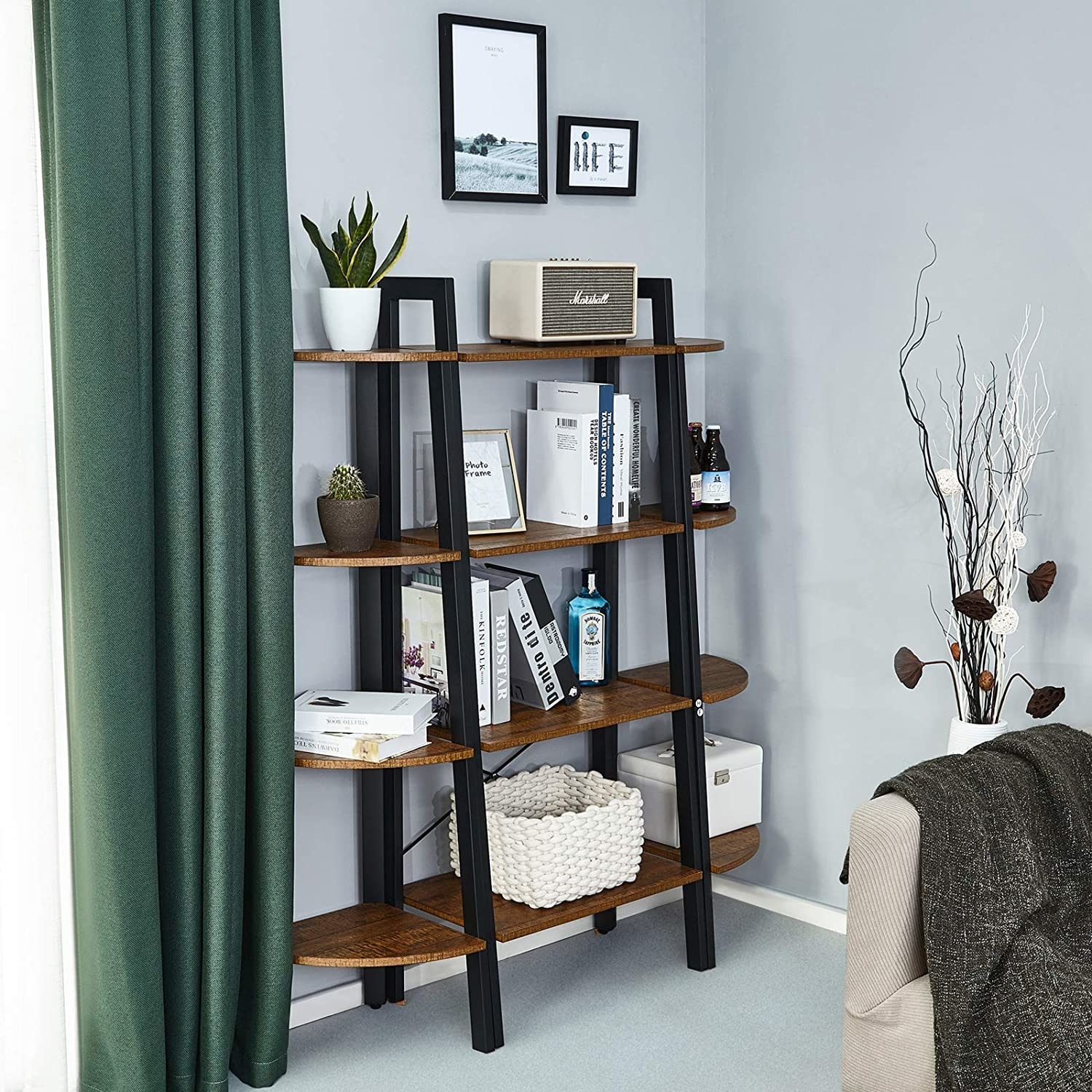 Hoekkast vintage - 34 x 125 x 34 CM - hoekplank