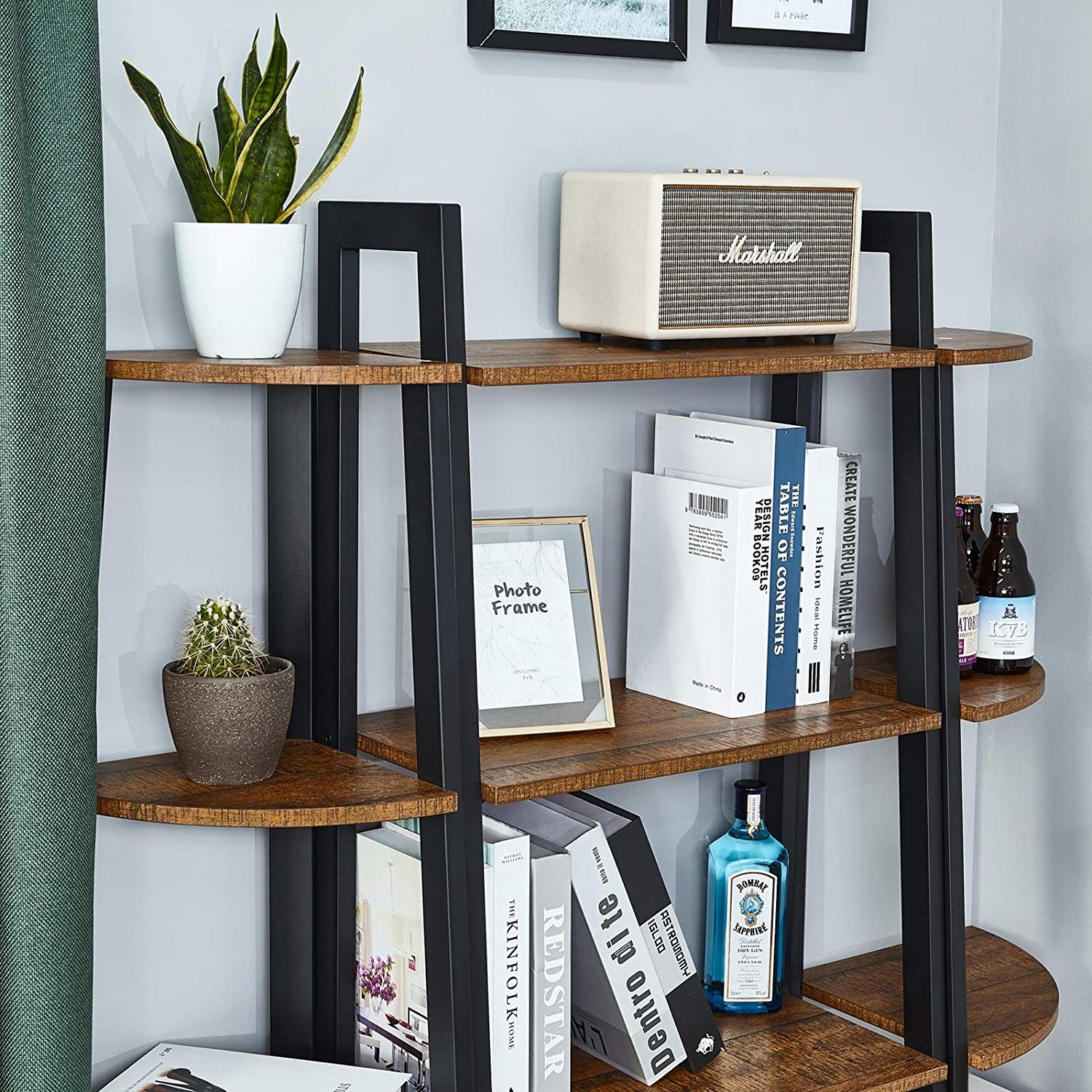 Hoekkast vintage - 34 x 125 x 34 CM - hoekplank