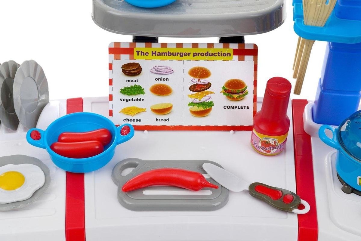 Kinderkeuken - speel keuken met keukengerei & keukenapparaten