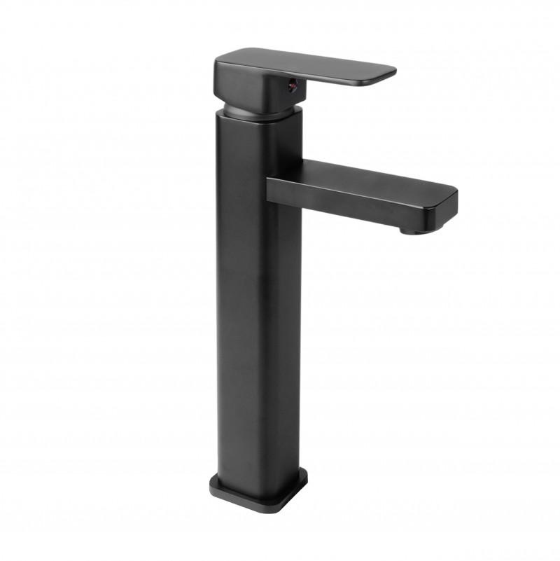 Wastafelmengkraan hoogstaande badkamerkraan zwart 35 mm