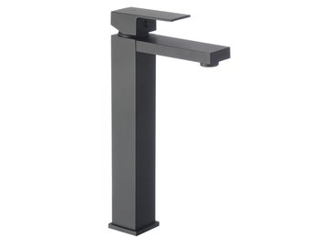 Hoge wastafelkraan staande badkamerkraan zwart