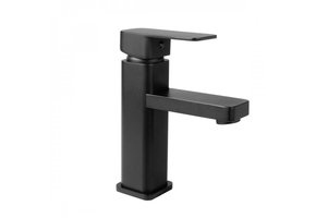 Zwarte loft staande wastafelmengkraan 35 mm