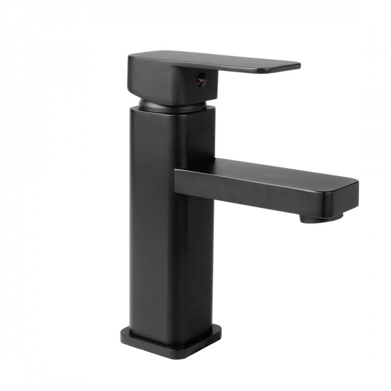 Zwarte loft staande wastafelmengkraan 35 mm