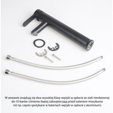 Hoge badkamerkraan wastafelkraan zwart