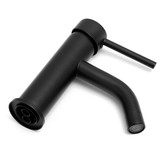 Badkamer wastafel kraan staande zwarte kraan