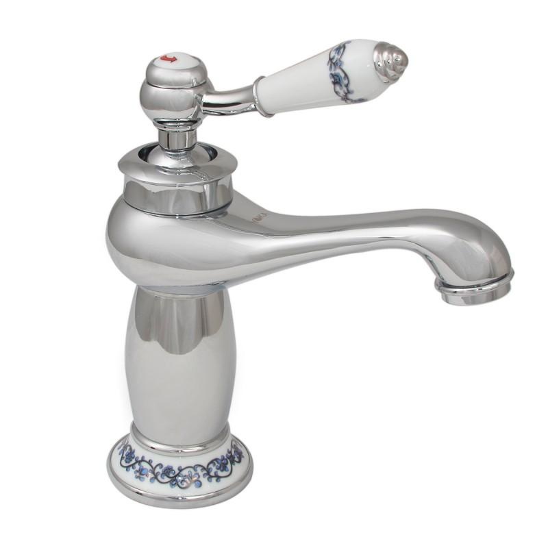Retro wastafelkraan voor badkamer chroom