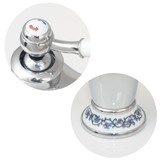 Retro wastafelkraan voor badkamer chroom