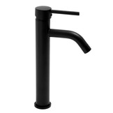 Hoge staande wastafelkraan zwart