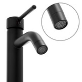 Hoge staande wastafelkraan zwart