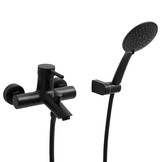 Baddouchemengkraan wandmontage badkraan zwart