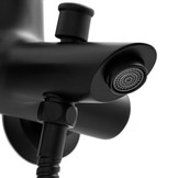 Baddouchemengkraan wandmontage badkraan zwart