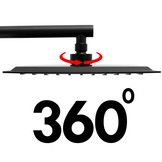 Douchekop regendouche 25 x 25 cm zwart