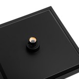 Douchekop regendouche 25 x 25 cm zwart