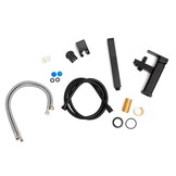 Douchemengkraan met staande kraan zwart messing