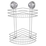 Badkamer hoekplank staal zuignap