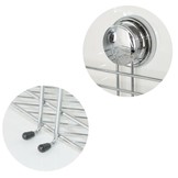 Badkamer hoekplank staal zuignap