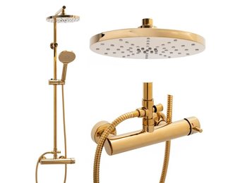 Regendouche goud 23 cm