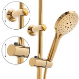Regendoucheset - met thermostaatkraan - 25 cm - goud