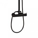 Douchemengkraan - wandmontage 15 cm - universeel - zwart