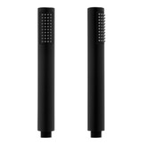 Vrijstaande badkraan - met handdouche - 110 cm hoog - zwart