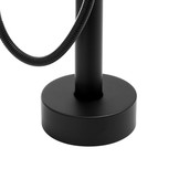 Vrijstaande badkraan - met handdouche - 110 cm hoog - zwart