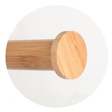 WC rolhouder staand met toiletborstel - 22x66cm - zwart