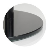 WC rolhouder staand met toiletborstel - 22x66cm - zwart