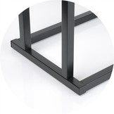 Handdoekenrek - staand - 45x21,5x84,5 cm - mat zwart