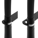 Keukenmengkraan - uittrekbare uitloop - eengreeps - zwart