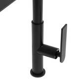 Keukenmengkraan - uittrekbare uitloop - eengreeps - zwart
