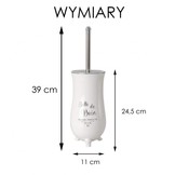 WC borstel - Toiletborstel - porselein - ø 11 cm - wit